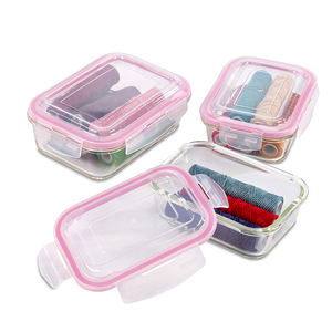 Brand New Glass Food <strong>Storage</strong> <strong>Container</strong> Glass Meal Prep <strong>Containers</strong> - Product Image 3