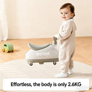 Poussette-Porte-Bébé 4-en-1 Certifiée en Plastique Style Voiture à Quatre Roues pour Bébés de 1 à 3 Ans, Siège Deluxe Anti-Renversement avec Système de Sécurité 3 Points - Product Image 4