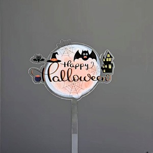 ท็อปเปอร์เค้กอะคริลิค รูปน้ำผึ้งและความหวาน สำหรับตกแต่งเค้กฮาโลวีน ขนาดกว้าง 9 ซม. อุปกรณ์ตกแต่งเค้กสำหรับงานปาร์ตี้ - Product Image 1