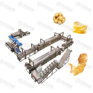 Línea de producción de patatas fritas completamente automática, línea de producción de patatas fritas crujientes, línea de producción de acero inoxidable 300kgh - Product Image 5