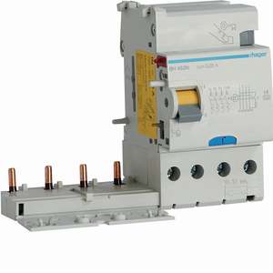 BH463N Personalizzabile con Hagers BH425N Personalizzabile con Hagers Blocco di corrente residua 4P - Product Image 1