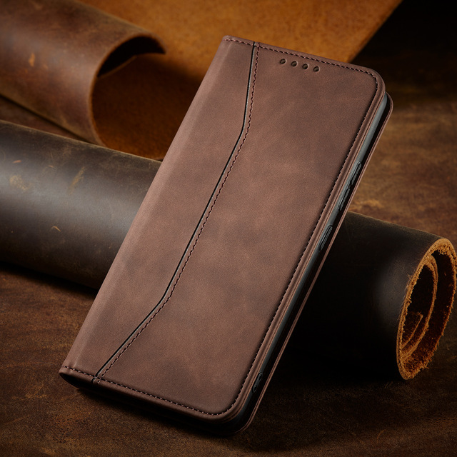 360 Full Body Shockproof Protective Flip Case for Redmi Note 15 14 13 12 11 Pro 5G Plus Magnetic Closure Vintage Business Cover