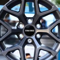 Jantes tout-terrain forgées sur mesure TITAN FORCE 17x9 18x9 pouces 6x135 6x139.7 Gris mat, compatibles avec Ford F150 Raptor Bronco Toyota Tundra