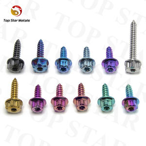 TITST Gr5 vis en titane tête <span class=keywords><strong>de</strong></span> bride autotaraudeuse alliage titane boulon moto <span class=keywords><strong>coque</strong></span> vis décoratives - Product Image 6