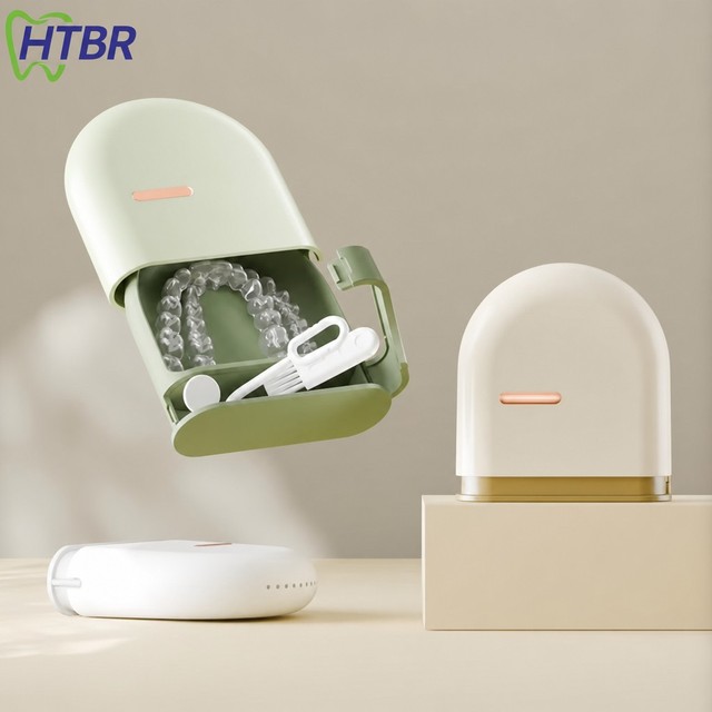 Pocket Drawer Type Dental Orthodontics Storage Box Denture Retainer Case