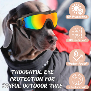 Lunettes UV transparentes pour animaux de compagnie Lunettes anti-neige pour chiens <span class=keywords><strong>avec</strong></span> sangles réglables - Product Image 2