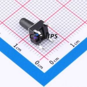ZX-QC-ZC6610526 Tactile Switch Through hole Component (THT),6x6mm Switch Single Pole Single Throw Round Button Through Hole 6mm - Product Image 2