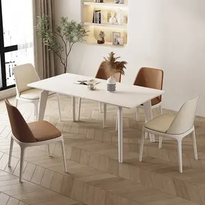 ATUNUS-Table basse de salle à manger style milano, qualité supérieure, design élégant, minimalisme, couleur crème, prix d'usine