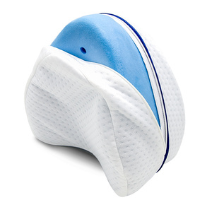 Espuma viscoelástica multifuncional Perforación Rebote lento Algodón Cuidado DE LA SALUD portátil Almohada para piernas en forma de corazón - Product Image 1