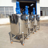 Cuve de mélange électrique chauffante en acier inoxydable avec agitateur, 100L, 500L, 1000L, cuve de mélange liquide avec enveloppe chauffante