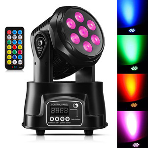 U'king 70W RGBW <span class=keywords><strong>DJ</strong></span> Disco hiệu ứng ánh sáng <span class=keywords><strong>LED</strong></span> lắc đầu sân khấu di động đầu ánh sáng di chuyển đầu đèn - Product Image 2