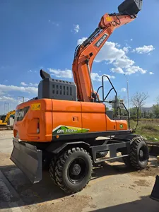 Develon DX150W Wheel Excavator 101 kW Mobile Earthmoving Machine 0.58 m3 Bucket Construction Equipment - Product Image 4