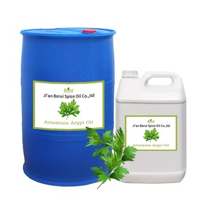 Hierba China 100% Precio a granel natural Artemisa Aceite esencial Repelente de mosquitos Artemisia Argyi Aceite esencial - Product Image 3