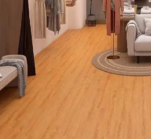 Revêtement de sol en vinyle SPC gris, style béton, aspect industriel, imperméable, à noyau rigide, pour cuisine et salle de bain - Product Image 1