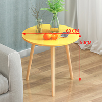 Table basse d'appoint en bois pour canapé
