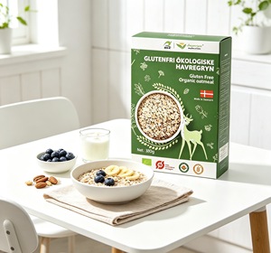 Fiocchi d'avena certificati senza glutine, in scatola, <span class=keywords><strong>cereali</strong></span> vegani integrali per colazione - Product Image 5