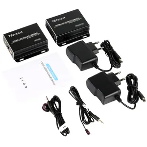 Tesmart HDMI KVM Extender 120m Transmitter Receiver KVM over IP full HD 1080P Hỗ trợ IR vượt qua thông qua TX RX KVM qua IP