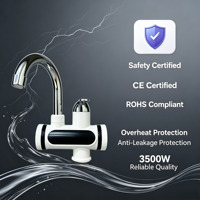 Robinet d'eau chaude électrique sans réservoir OEM 3500W, étanche IPX4, en plastique, avec affichage LED, température constante, pour camping-car et usage domestique, en acier inoxydable