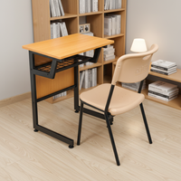 Ensemble de chaise et de bureau de classe moderne en bois de style philippin, écologique, marque WANGLI, confortable, mobilier pour lycée et université