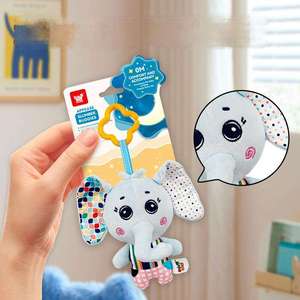 Juguete <span class=keywords><strong>de</strong></span> Peluche con Campana Colgante <span class=keywords><strong>para</strong></span> Bebés, Móvil <span class=keywords><strong>para</strong></span> <span class=keywords><strong>Cuna</strong></span>, Sonajero, Juguete <span class=keywords><strong>para</strong></span> Calmar y Acompañar el Sueño <span class=keywords><strong>de</strong></span> Recién Nacidos - Product Image 1