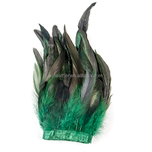 Rot Gefärbte Hahnenfedern für Basteln, DIY, Kostüme, Hüte, Accessoires, Party, Karneval, Hochzeitsdekoration - Product Image 1