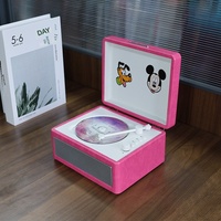 Lecteur CD rétro multifonctionnel transfrontalier, prise en charge des cartes USB et TF, prise audio 3,5 mm, son de haute qualité, 10 W, portable