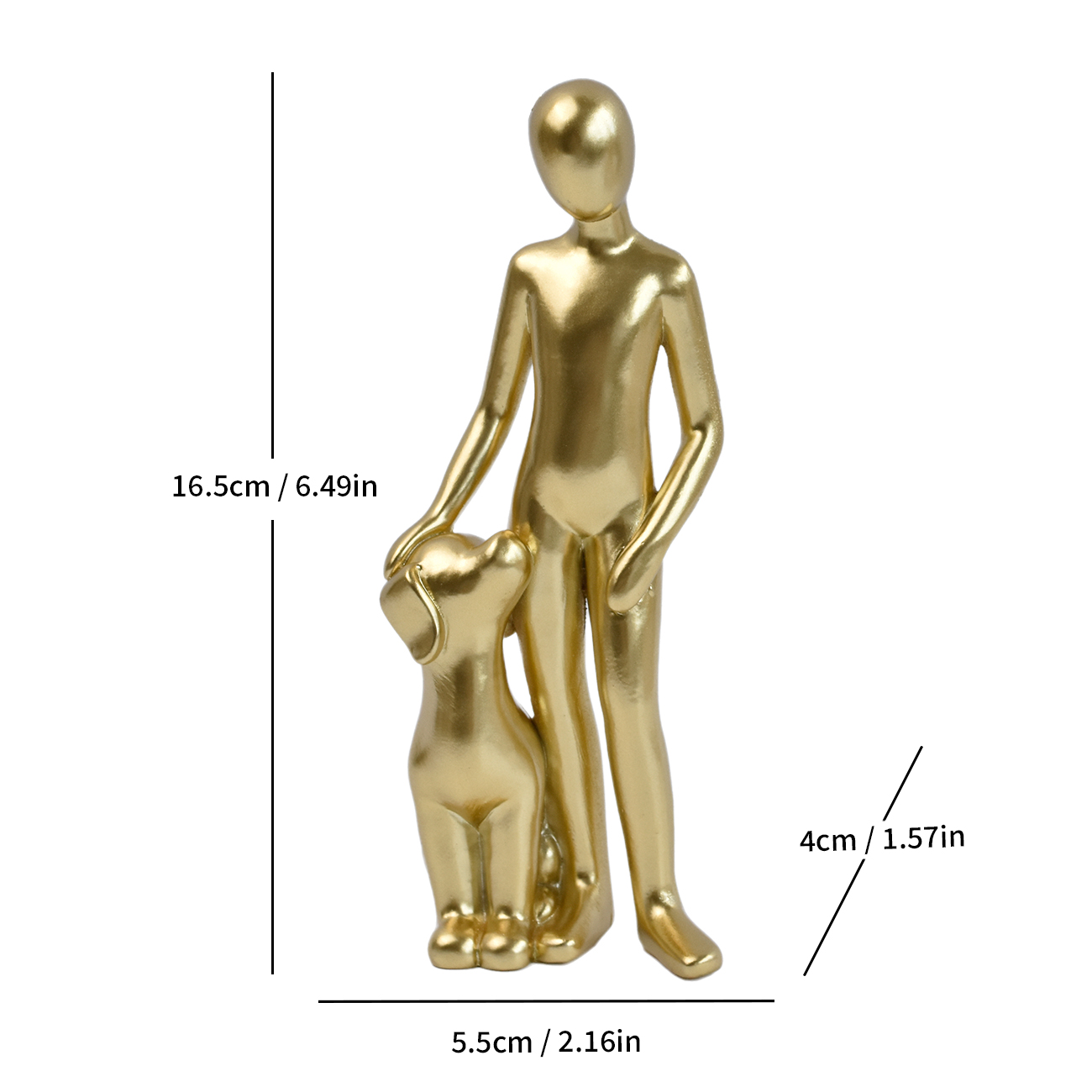 Homme et Chien A - Doré