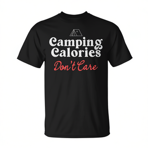 Camiseta Camping Calories Don't Care, unisex, para adultos, manga corta, cuello redondo, ropa para exteriores - Product Image 2