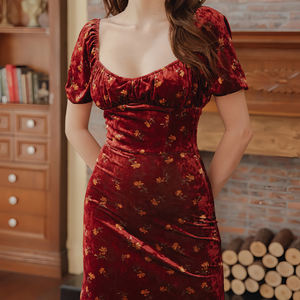 <span class=keywords><strong>Vestidos</strong></span> de Verano para Mujer al por Mayor, con Logotipo Personalizado, de Alta Calidad, Hermosos, con Abertura Frontal, Estampado Digital Floral, Color Negro - Product Image 5