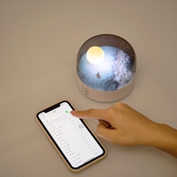 Haut-parleur Led Éclairage Creative Chambre Dimmable Maison Cadeau Sans Fil Simple Belle Usb Chevet Rechargeable Creative Lampe De Table