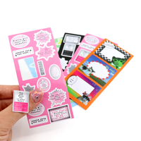 Benutzer definierter Druck Vinyl Frosted Laminated Stickers Adhesive Kiss Cut Dekoratives Briefpapier Aufkleber Blatt mit hoher Qualität