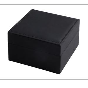 Wholesale Luxury Black Leather <b>Watch</b> <b>Box</b> with Custom Logo Square OEM ODM Luxury Jewelry Packaging <b>Box</b> - Product Image 6