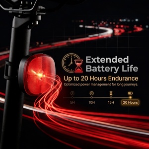 300LM Super Bright Bicycle Front & Tail <b>Light</b> Combo Set with USB-C Rechargeable Case IPX5 for Night Riding - Product Image 5