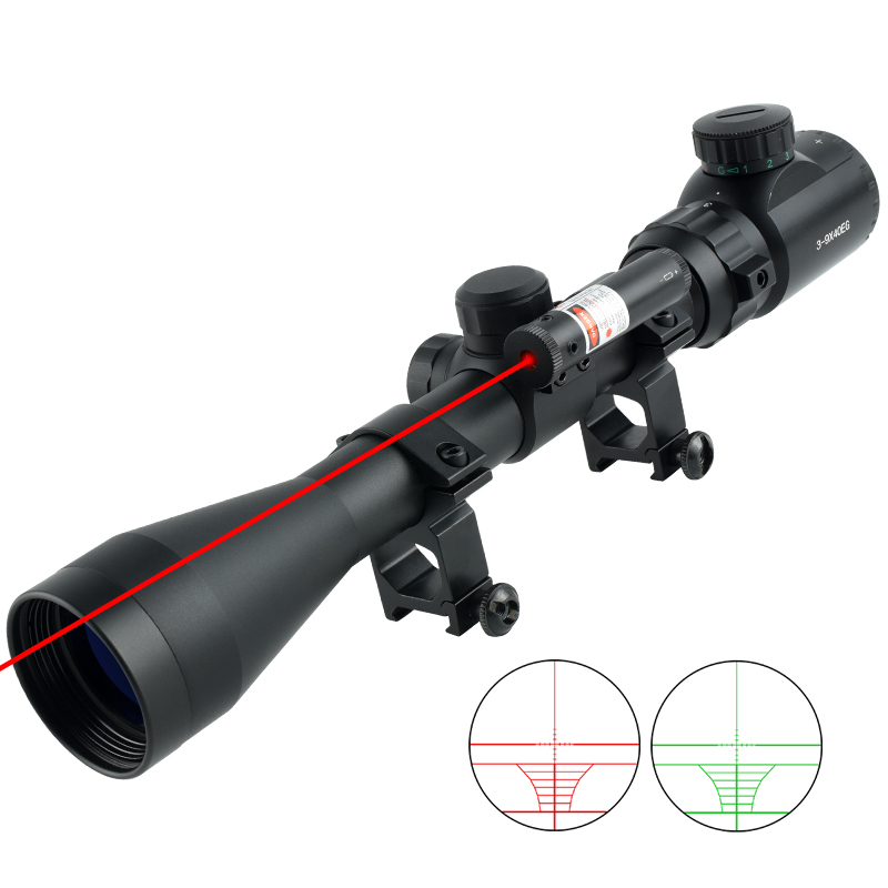 SYQT 3-9X40 Охотничий Тактический красный точечный лазерный комбинированный оптический прицел аксессуары прицел для охоты