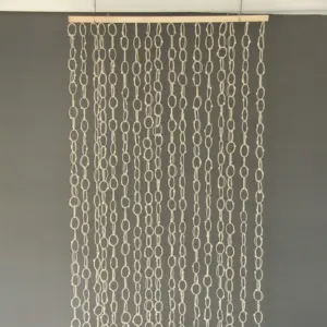 paper loop Curtains Room Divider woven door curtain