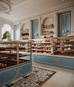 Design d'Interni per Caffetteria e Pasticceria, Personalizzazione Completa della Stanza, Soluzione con Vetrina Espositiva, Decorazione Completa per <span class=keywords><strong>Negozio</strong></span> di Caffè - Product Image 3