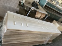 Portes intérieures moulées en MDF à âme creuse, 8 pieds, 6 panneaux, les plus populaires, avec serrure