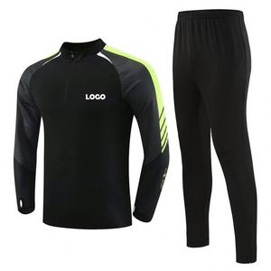Ropa Deportiva con Logotipo Personalizado, Conjuntos Deportivos de Entrenamiento para Hombre, Chaqueta Deportiva Sublimada para Equipo de Fútbol con Media Cremallera - Product Image 3