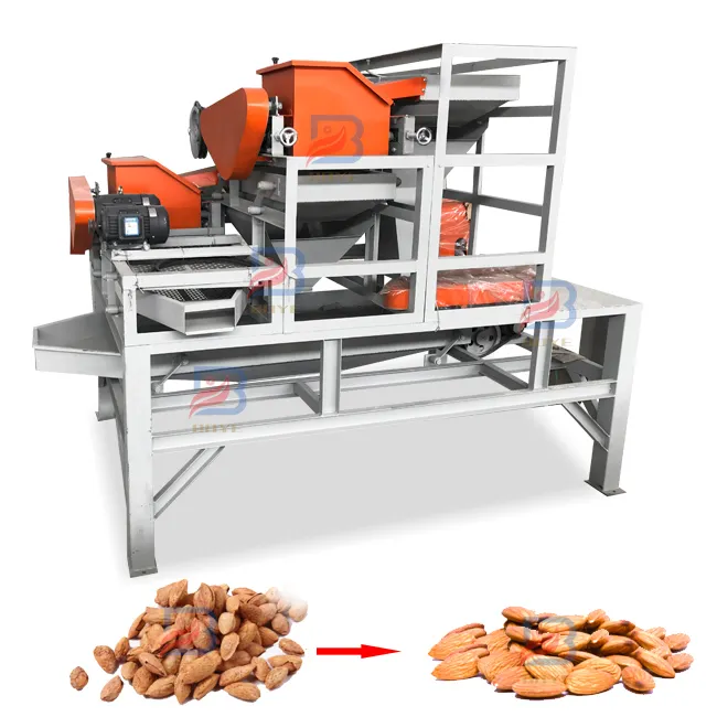 Badem çekirdeği dehuller makinesi badem sheller işleme makinesi en iyi satış ticari ceviz kaju fıstığı huller satılık