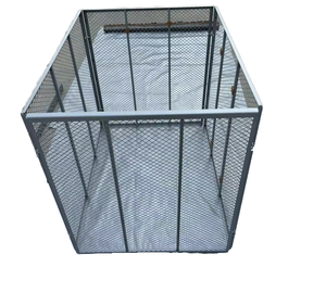 Contenedor de Compostaje de Acero Galvanizado de Alta Calidad para Exteriores, 100x100x80cm, Ideal para Uso Agrícola, Excelente para Suministros de Jardín y Recolección de Basura - Product Image 1