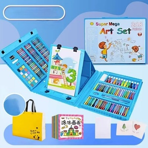 Jouet de dessin pour enfants, fournitures artistiques scolaires, stylos de couleur pour enfants, ensemble de peinture, stylos à aquarelle lavables, ensemble soluble dans l'eau - Product Image 4