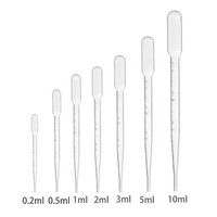 Pipettes jetables en plastique de laboratoire IKEME 1ml 2ml 5ml 3ml Pipettes de transfert en plastique jetables Pipette Pasteur en plastique