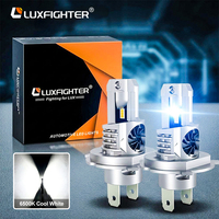 Lampu Depan LED H4 H11 Grosir 60W 5600LM 6500K Plug and Play Lampu Depan Mobil LED Harga Pabrik Penjualan Panas LUXFIGHTER