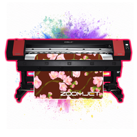 Impresora de Sublimación de Gran Formato de Alta Precisión Zoomjet, Impresora Textil con Cabezal Doble Eps I3200 para Ropa Deportiva