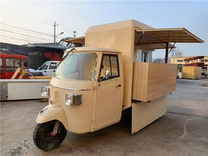 Bicicleta Eléctrica para Venta de Helados y Café, Triciclo, Camión de Comida Callejera, Carrito de Comida Rápida Móvil, Acero Inoxidable para Exteriores - Product Image 4