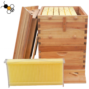 Nueva Caja de Colmena Automática con Sistema de Flujo, Material de Madera con Junta de Cola de Golondrina, Excluidor de <span class=keywords><strong>Reina</strong></span> Incluido, 18mm de Grosor para <span class=keywords><strong>la</strong></span> Extracción de Miel - Product Image 1