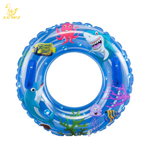 Bouée de natation gonflable pour enfants, avec doubles poignées, design monde sous-marin, matériau PVC, forme ronde, LCE2021-3 - Product Image 4