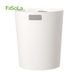 FaSoLa Trash Can Large Capacity White Open Top Kitchen Office Use - Product Image 2