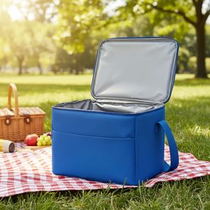 Sac isotherme pour pique-nique, sac à déjeuner de voyage en plein air avec longues bretelles - Product Image 4