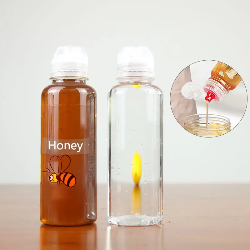 100มิลลิลิตร200มิลลิลิตรปรับแต่งพลาสติกบีบขวดสำหรับซอสพริกซอสมะเขือเทศน้ำผึ้งขวด